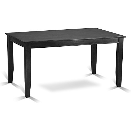 East West Furniture DUFR7-BLK-02 Dining Table Set