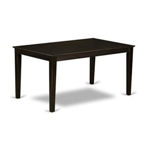 East West Furniture DUFR7-BLK-02 Dining Table Set