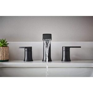 Moen 84763BL Genta 8 in. Widespread 2-Handle Bathroom Faucet in Matte Black