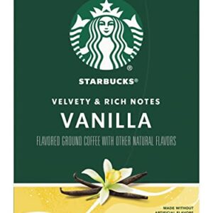 Starbucks Flavored Coffee K-Cup Pods, Vanilla Flavored Coffee, Made without Artificial Flavors, Keurig Genuine K-Cup Pods, 10 CT K-Cups/Box (Pack of 1 Box)