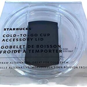 Starbucks Company Cold-To-Go Cup Accessory Lid Straw Alternative for Venti & Grande Tumbler