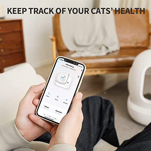 PETKIT PURAMAX Automatic Cat Litter Box with Water Dissolvable Cat Litter(1 Bag), Self-Cleaning Smart Cat Litter Box, Odor Free/App Control/Wi-Fi Connection