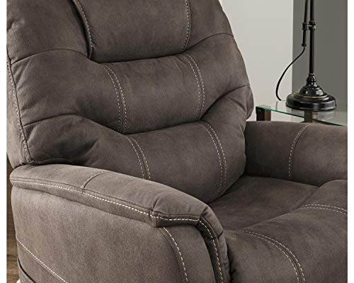 Signature Design by Ashley Ballister Contemporary Power Lift Recliner, Brown