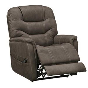 Signature Design by Ashley Ballister Contemporary Power Lift Recliner, Brown