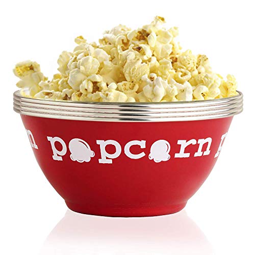 World Market Popcorn Server Bowl - Microwave Popcorn Bowl - Popcorn Mixed Serving Dish Bowl - Gift Set Ideal for Movie Night and Party - Popcorn Serving Dish - Light and Sturdy - Large - Set of 4