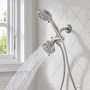 Moen 20016SRN Ignite Five-Function 3 3/4" Diameter Standard Spray Head with Handheld Shower, Silver