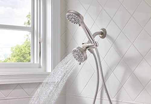 Moen 20016SRN Ignite Five-Function 3 3/4" Diameter Standard Spray Head with Handheld Shower, Silver