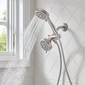 Moen 20016SRN Ignite Five-Function 3 3/4" Diameter Standard Spray Head with Handheld Shower, Silver