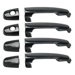 baclaugh front rear left right door handle set of 4 replacement for toyota corolla matrix 03-08
