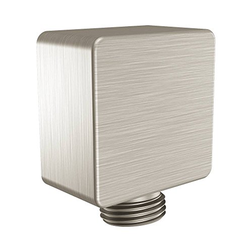 Moen A721BN Square Drop Ell Handheld Shower Wall Connector, Brushed Nickel