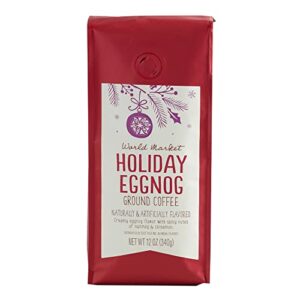 world market holiday limited edition ground coffee (holiday eggnog, 1 pack)