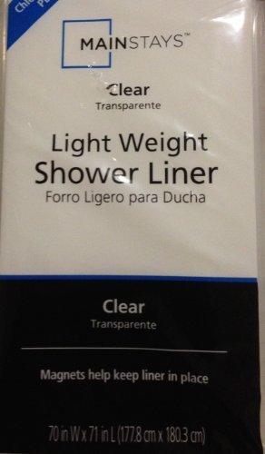 Light Weight PEVA Shower Liner - Clear by Mainstays