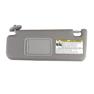 dasbecan gray left driver side sun visor compatible with toyota 4runner 2004-2008 replaces# 74320-3d050 74320-3d050-b0