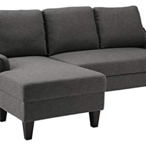 Signature Design by Ashley Jarreau Contemporary Sofa Chaise Sleeper Chofa, Gray