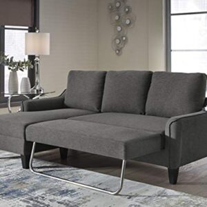 Signature Design by Ashley Jarreau Contemporary Sofa Chaise Sleeper Chofa, Gray