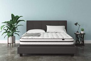 signature design by ashley chime 10 inch medium firm hybrid mattress, certipur-us certified foam, king