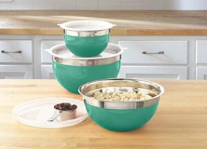 mainstay ms12-041-410-22 stainless steel mixing bowl set, 6 piece