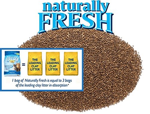 Naturally Fresh Cat Litter - Walnut-Based Quick-Clumping Kitty Litter, Unscented, Multi Cat, 26 lb