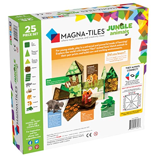 Magna Tiles® Jungle Animals 25 Piece Set