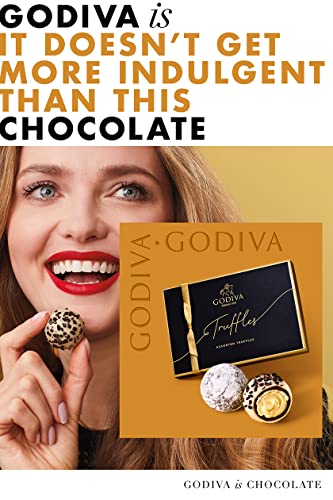 Godiva Chocolatier, Signature Truffles Assorted Chocolate Gift Box 24Ct, 1 ounces