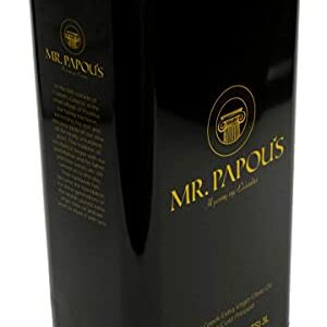 Mr. Papou's | Extra Virgin Olive Oil | First Cold Pressed | Family Owned | Harvested in Greece | 3 Liter - 101.4 fl oz (3 Liter)