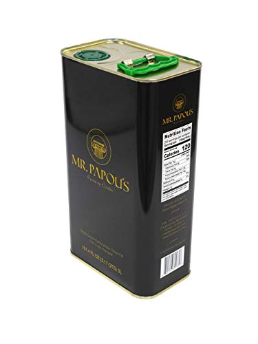 Mr. Papou's | Extra Virgin Olive Oil | First Cold Pressed | Family Owned | Harvested in Greece | 3 Liter - 101.4 fl oz (3 Liter)