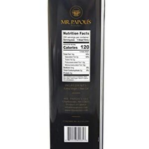 Mr. Papou's | Extra Virgin Olive Oil | First Cold Pressed | Family Owned | Harvested in Greece | 3 Liter - 101.4 fl oz (3 Liter)