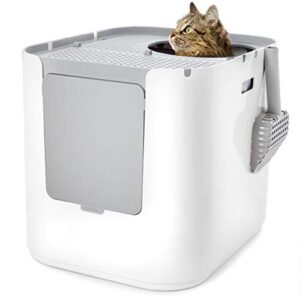 Modkat XL Litter Box, Top or Front-Entry Configurable, Includes Scoop and Liners - Black