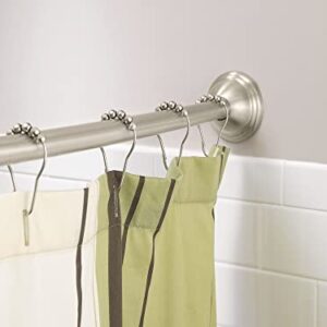 Moen CSR2160BN 54-Inch to 72-Inch Adjustable Length Fixed Mount Single Curved Shower Rod, Brushed Nickel