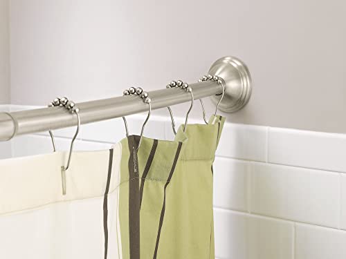 Moen CSR2160BN 54-Inch to 72-Inch Adjustable Length Fixed Mount Single Curved Shower Rod, Brushed Nickel