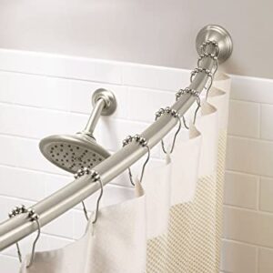 Moen CSR2160BN 54-Inch to 72-Inch Adjustable Length Fixed Mount Single Curved Shower Rod, Brushed Nickel