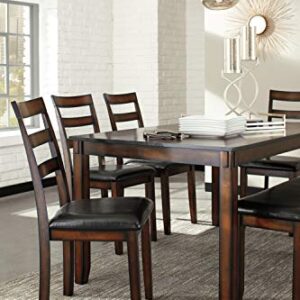 Signature Design by Ashley Coviar 6 Piece Dining Set, Includes Table, 4 Chairs & Bench, Dark Brown