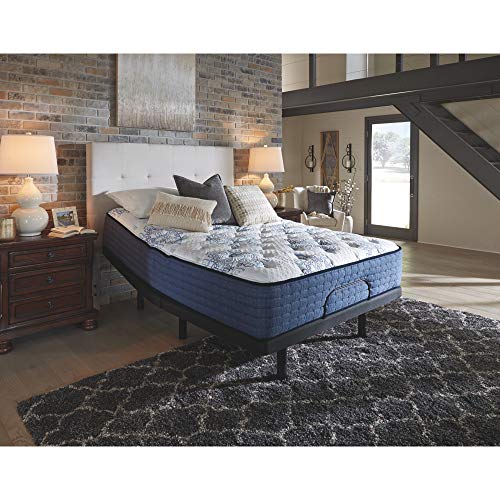 Signature Design by Ashley Mt Dana 15 Inch Firm Hybrid Mattress, CertiPUR-US Certified Foam, Queen