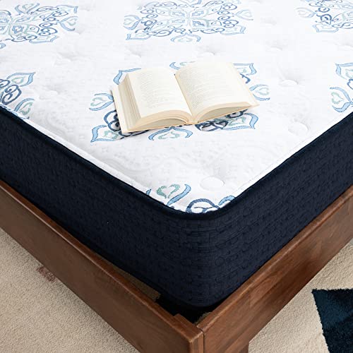 Signature Design by Ashley Mt Dana 15 Inch Firm Hybrid Mattress, CertiPUR-US Certified Foam, Queen