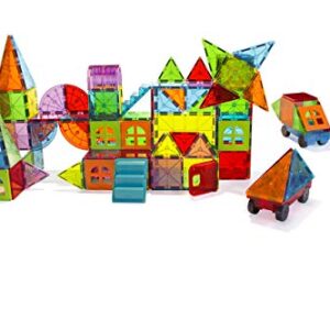 Magna-Tiles Metropolis Set, The Original Magnetic Building Tiles For Creative Open-Ended Play, Educational Toys For Children Ages 3 Years + (110 Pieces)2, Multi-color,17.5 x 3 x 14 inches