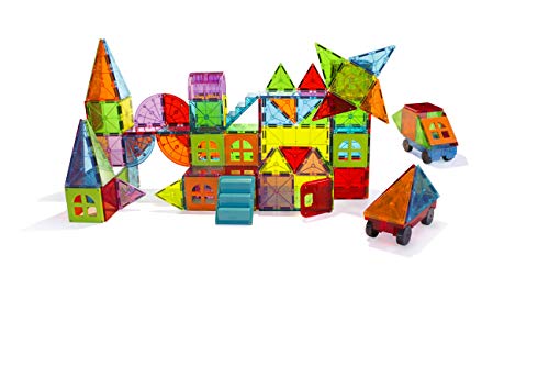 Magna-Tiles Metropolis Set, The Original Magnetic Building Tiles For Creative Open-Ended Play, Educational Toys For Children Ages 3 Years + (110 Pieces)2, Multi-color,17.5 x 3 x 14 inches