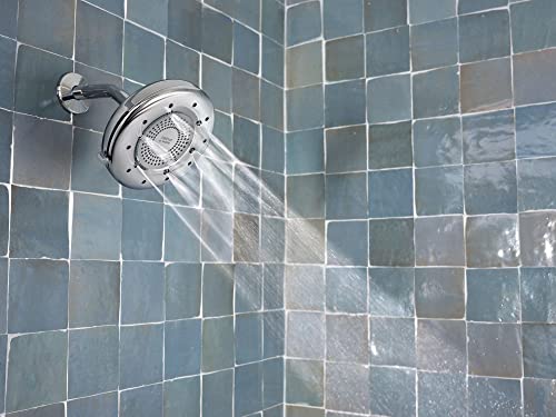 Moen N400R0CH Quattro Rainshower Showerhead with Four Unique Shower Experiences, Chrome