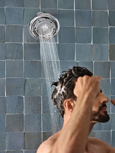 Moen N400R0CH Quattro Rainshower Showerhead with Four Unique Shower Experiences, Chrome