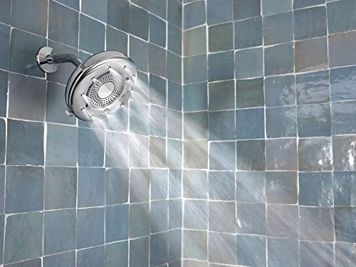 Moen N400R0CH Quattro Rainshower Showerhead with Four Unique Shower Experiences, Chrome