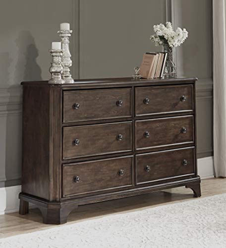 Signature Design by Ashley Adinton Traditional 6 Drawer Dresser, Brown