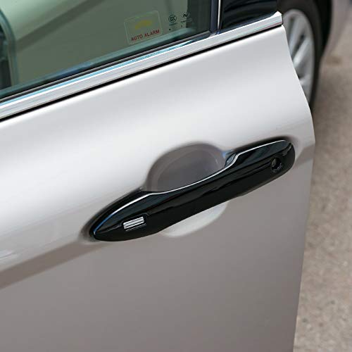 CKE Glossy Black for Toyota Camry 2023 2022 2021 2020 2019 2018 for Toyota Corolla Avalon 2023 2022 2021 2020 2019 Accessories Exterior Door Handle Cover Trims with 2 Smart Entry Holes