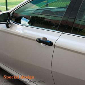 CKE Glossy Black for Toyota Camry 2023 2022 2021 2020 2019 2018 for Toyota Corolla Avalon 2023 2022 2021 2020 2019 Accessories Exterior Door Handle Cover Trims with 2 Smart Entry Holes