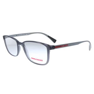 prada linea rossa lifestyle ps 04iv 01d1o1 grey plastic rectangle eyeglasses 53mm