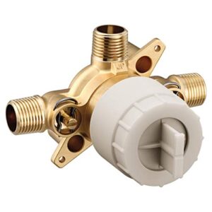 Moen U130CIS M-CORE 3-Series 3 Port Shower Mixing Valve with CC/IPC Connections and Stops, or Unfinished