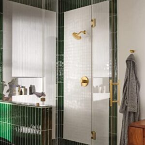 Moen UT3292BG Align M-CORE 3-Series 1-Handle Shower Trim Kit, Valve Required, Brushed Gold