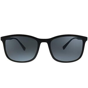 Prada PS 01TS U61144 Havana Rubber Plastic Rectangle Sunglasses Grey Polarized Lens