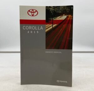 2015 toyota corolla owners manual handbook oem n01b17010