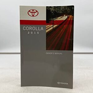 2015 Toyota Corolla Owners Manual Handbook OEM N01B17010