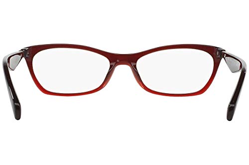 Prada PR 15PV Women's Eyeglasses Bordaux Gradient Red 53