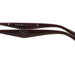 Prada PR 15PV Women's Eyeglasses Bordaux Gradient Red 53